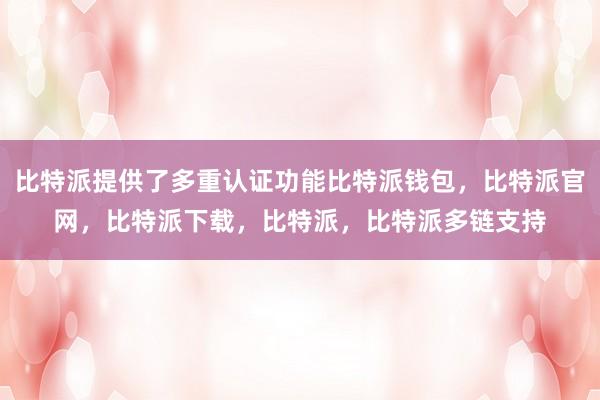 比特派提供了多重认证功能比特派钱包，比特派官网，比特派下载，比特派，比特派多链支持