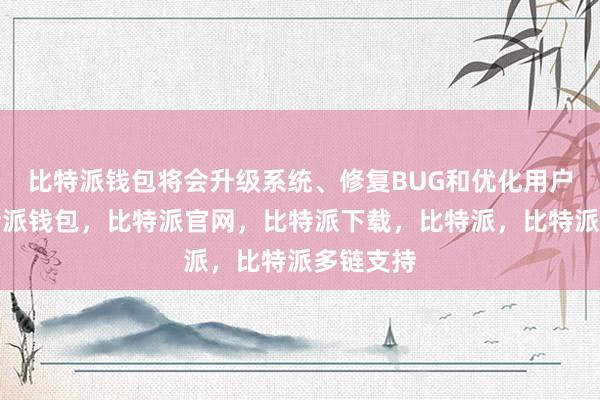 比特派钱包将会升级系统、修复BUG和优化用户体验比特派钱包，比特派官网，比特派下载，比特派，比特派多链支持