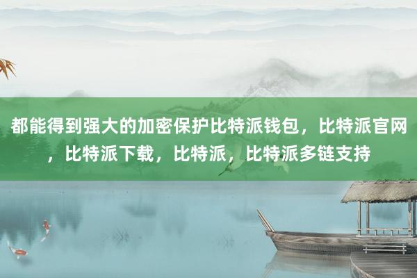 都能得到强大的加密保护比特派钱包，比特派官网，比特派下载，比特派，比特派多链支持