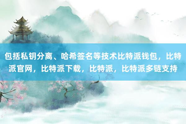 包括私钥分离、哈希签名等技术比特派钱包，比特派官网，比特派下载，比特派，比特派多链支持