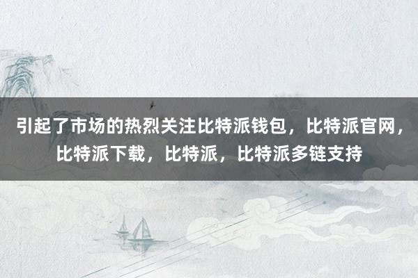 引起了市场的热烈关注比特派钱包，比特派官网，比特派下载，比特派，比特派多链支持