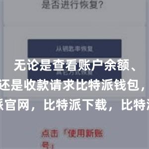 无论是查看账户余额、转账交易还是收款请求比特派钱包，比特派官网，比特派下载，比特派，比特派多链支持