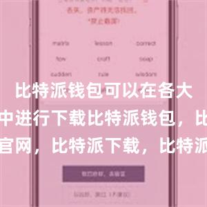 比特派钱包可以在各大应用商店中进行下载比特派钱包，比特派官网，比特派下载，比特派，比特派多链支持